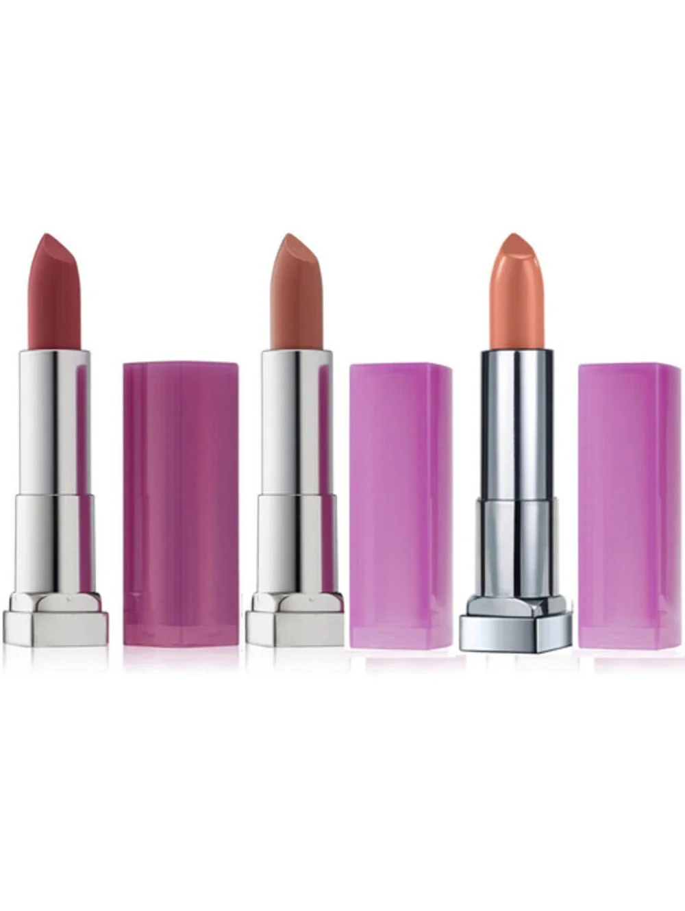 Lot of 3: NEW Maybelline Color Sensational Lipstick REBEL BLOOM 700 705 735